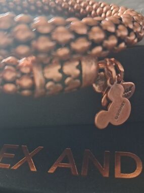 Alex and Ani Rose Gold Mickey Mouse Wrap Bracelet